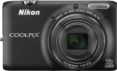 Nikon Coolpix 16MP/12x Zoom Black Camera with WiFi
