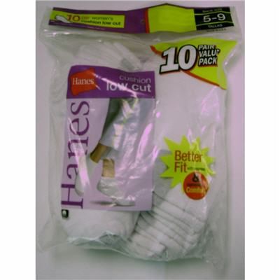 Hanes Lds Cushion LowCut Sock (10 pk)