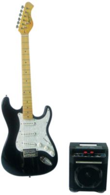 Black Electric Guitar Package with Amp