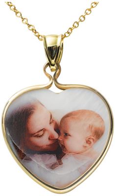 18K Over Sterling Silver Mother of Pearl Pendant