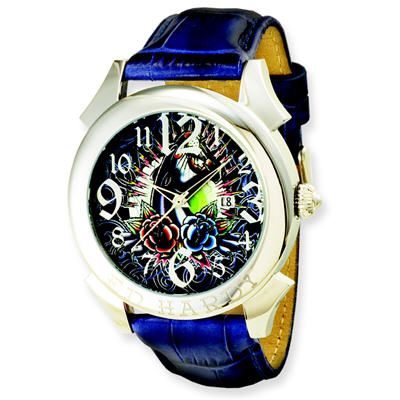 Reloj Ed Hardy Revolution azul p/hombres