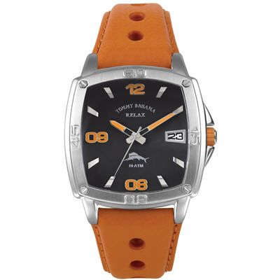 save on GettingtonMens Tommy Bahama Relax Orange Neoprene Watch