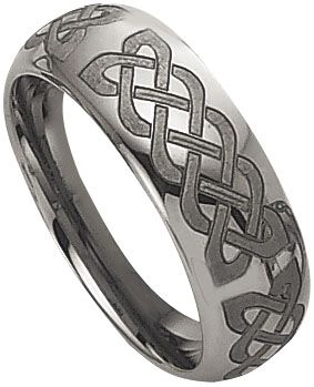 Chisel Men's Celtic Design Tungsten Band 8mm
