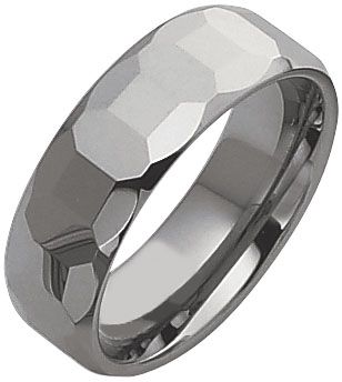 Chisel Men's Faceted Tungsten Band 8mm