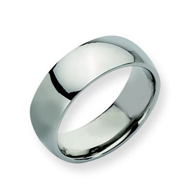 Chisel Unisex Polished Stainless Steel Band