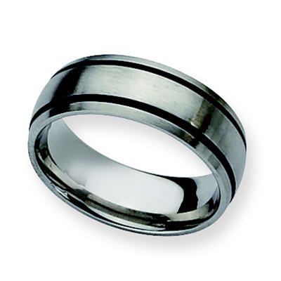 Chisel Men's Brushed Stainless Steel Band 8mm