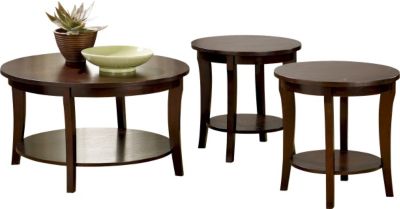3 Pc. Round Table Set Cherry
