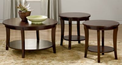 3 Pc. Round Table Set Cherry