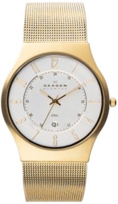 Skagen Men's Goldtone Mesh Watch
