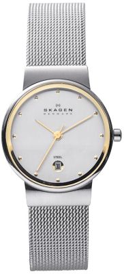 Skagen Ladies TwoTone Mesh Watch