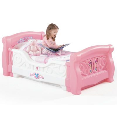 Cama en forma de trineo p/niñas pequeñas de Step 2