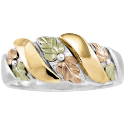 Black Hills Gold Unisex Sterling Silver Band