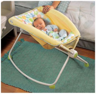 Hamaca Rock & Play p/recién nacido de Fisher-Price - Amarillo