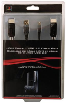 Sony PS3 HDMI & USB Cable Pack