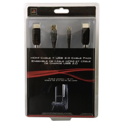 Sony PS3 HDMI & USB Cable Pack