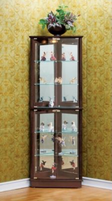 Walnut Corner Curio