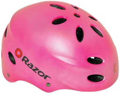 Razor V17 Matte Pink Girls' Youth Helmet