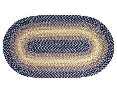 Westerly Braided Rug Collection-Navy