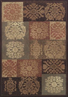 Capri Floral Panels Sable Rugs