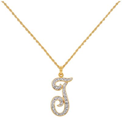 14K Gold Plated Initial Pendant
