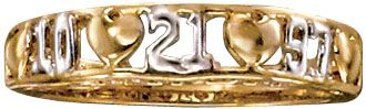 14K Gold Plated Anniversary Ring