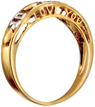 14K Gold Plated Anniversary Ring