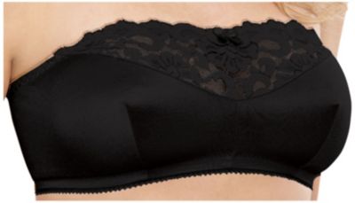Glamorise Strapless Tube Bra-Black