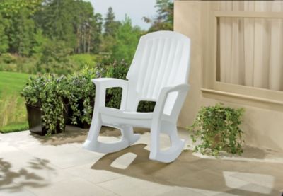 Oversized Resin Rocker-White
