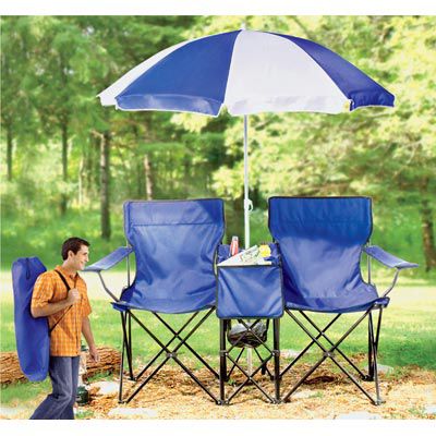 Outdoor Chair & Umbrella Set