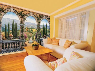 Tuscan Villa Wall Mural