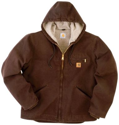 Carhartt&reg; Sierra Hooded Jacket-DARK BROWN