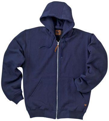 Berne® Hooded Zip Sweatshirt-NAVY