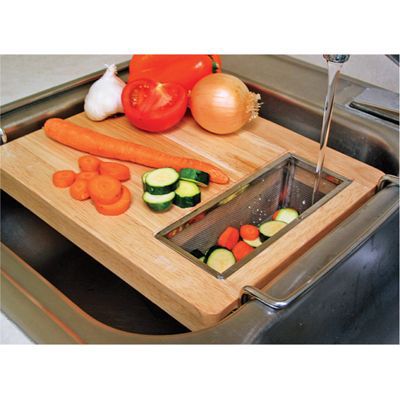 Over the Sink Wood Cutting Board
