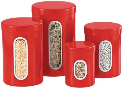 Stainless Steel Canisters/Set of 4