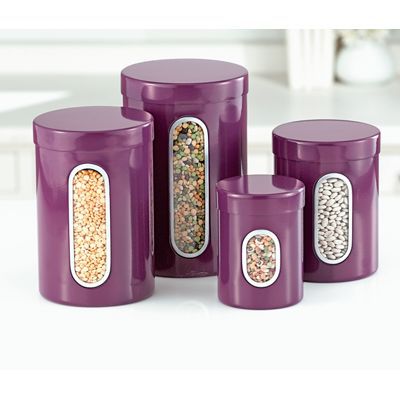 Stainless Steel Canisters/Set of 4