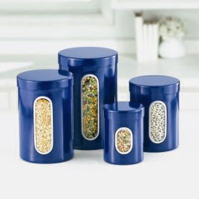 Stainless Steel Canisters/Set of 4