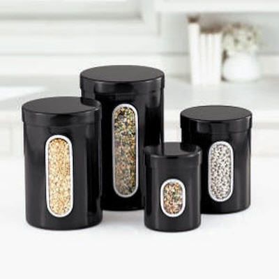 Stainless Steel Canisters/Set of 4