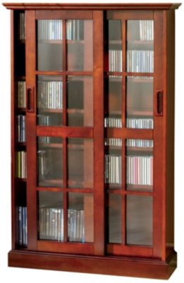 Cherry Media Cabinet Sliding Door