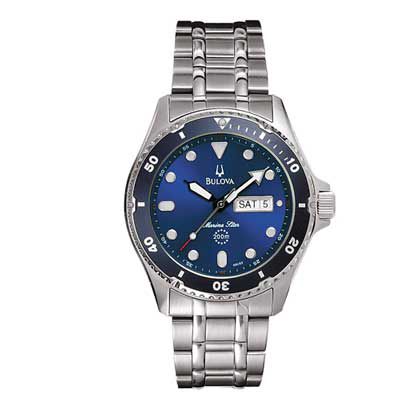 Mens Steel Marine Star Bulova Watch