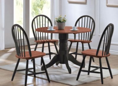 5 Pc. Blk/Cherry Dining Set