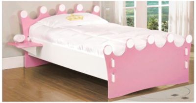 Princess Twin Bedroom Set-Bed, Bookcase, Desks