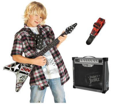 Paper Jamz Red Guitar w/Amp and Strap