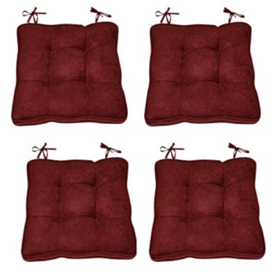 Faux Suede Chair Pads 4pk - Port