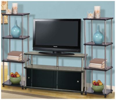 TV Stand or 4-Tier Tower/Bookcase-Black