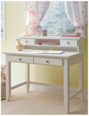 Homestyles Naples Student Writing Desk with Hutch