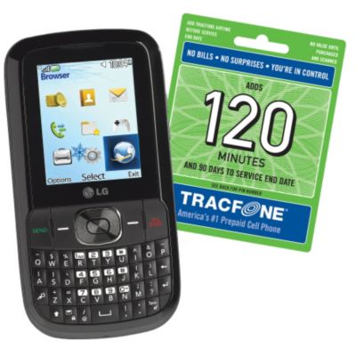 LG Prepaid Cell Phone & 3 Months TracFone Service