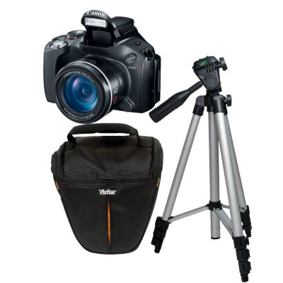 Canon 12MP/35X Optical Zoom Camera w/Tripod & Case