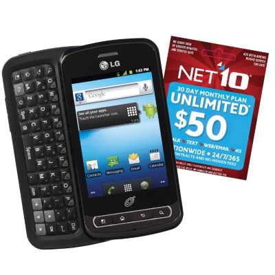 Net10 LG L55C Phone with $50 Card