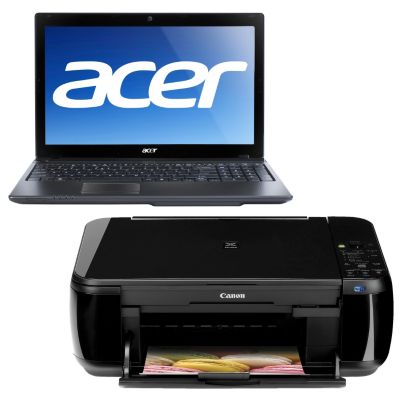 Acer 15.6&rdquo; 4GB Dual Core Notebook w/Canon Printer