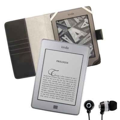 Kindle Touch eReader with Headphones and Case